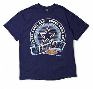 Vintage 1995 Dallas Cowboys Super Bowl XXX Champions T-Shirt - Size L